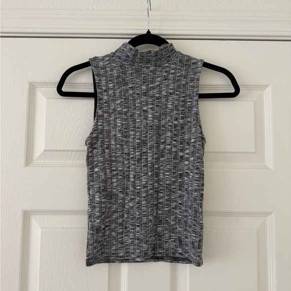 Heather Gray Mock Neck Top - Picture 1 of 2